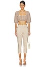 view 5 of 6 Andi Capri Pants in Beige