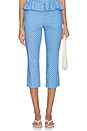 view 1 of 7 Andi Capri Pants in Periwinkle & White