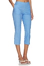 view 3 of 7 Andi Capri Pants in Periwinkle & White