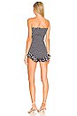 view 3 of 3 Cece Romper in Black & White Polka Dot