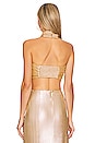 view 3 of 4 Leanna Crop Top in Gold