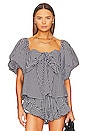 view 1 of 6 Reyna Top in Black Gingham