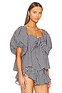 view 3 of 6 Reyna Top in Black Gingham