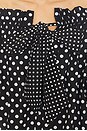 view 5 of 5 Adeline Top in Black & White Polka Dot