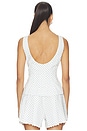 view 3 of 5 Brielle Sleeveless Top in White Periwinkle