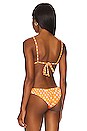 view 3 of 4 Stacia Bikini Top in Yellow White Polka Dot