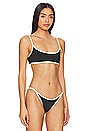view 2 of 4 Bria Bikini Top in Black & Off White Combo