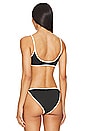 view 3 of 4 Bria Bikini Top in Black & Off White Combo