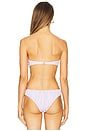 view 3 of 4 Maria Bikini Top in Mauve & Ivory Gingham