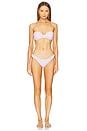 view 4 of 4 Maria Bikini Top in Mauve & Ivory Gingham