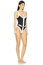 view 2 of 3 Sailor One Piece Swimsuit in Black