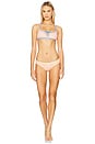 view 4 of 5 Ayana Bikini Bottom in Salmon Gingham