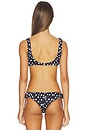 view 3 of 4 MAILLOT DE BAIN DORIT in Black & Ivory Polka Dot