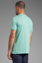 view 3 of 4 Short Sleeve Henley Light Jersey Tee in Soft Mint