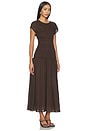 view 2 of 4 Smocked Dress in Maple Brown