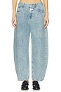 view 1 of 6 Jazzie Barrel Jeans in Light Blue