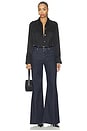 view 6 of 6 Glow Up Flare Jeans in Dark Blue