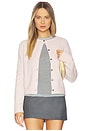 view 1 of 4 Crew Neck Cardigan in Blush Pink