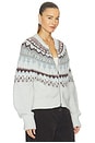 view 4 of 6 Cropped Zip Cardigan in Cloud Cream