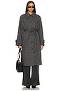 view 2 of 5 Belted Coat in Grey Heather Melange