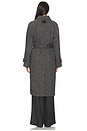 view 4 of 5 Belted Coat in Grey Heather Melange