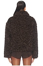 view 5 of 5 Faux Fur Jacket in Cinder Brown