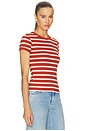 view 2 of 4 Slim Tee Shirt in Brick Red