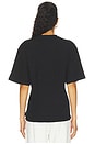 view 3 of 4 Draped T-shirt in Black