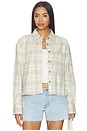 view 1 of 5 CAMISA OVERSIZE CORTA CROPPED OVERSIZED SHIRT in Cypress Green
