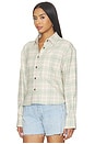 view 3 of 5 CAMISA OVERSIZE CORTA CROPPED OVERSIZED SHIRT in Cypress Green