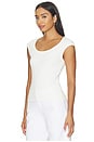 view 2 of 5 Cap Sleeve T-shirt in Ivory