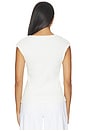 view 3 of 5 Cap Sleeve T-shirt in Ivory