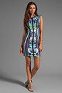 view 2 of 6 Graphic Flowers Neoprene Dress in Multi
