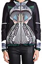 view 5 of 8 Accordian Dance Neoprene Jacket with Faux Fur in Multi