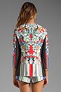 view 5 of 7 Flower Tracers Suiting Jacket in Red