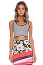 view 2 of 5 Botanical Wave Reversible Crop Top in Multi