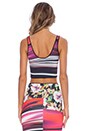 view 4 of 5 Botanical Wave Reversible Crop Top in Multi