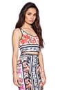 view 3 of 5 TOP CORTO FLORAL SCARF PRINT in Multi
