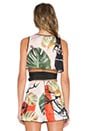 view 3 of 4 Falling Leaves Crop Top in Multi