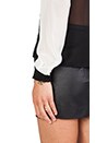 view 5 of 5 Blouse in Cream/Black in Cream & Black