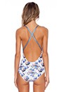view 3 of 3 Rio de Janeiro One Piece in Blue