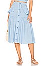 view 1 of 4 Fara Midi Skirt in Riv Blue
