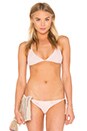 view 1 of 4 Donovan Triangle Bikini Top in Blush