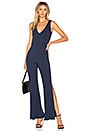 view 1 of 3 Graham Jumpsuit in Navy Field Rib