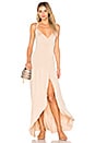 view 1 of 3 Dita Wrap Maxi Dress in Bare