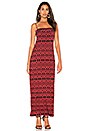 view 2 of 4 Evan Dress in Brick Tribal