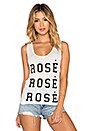 view 1 of 3 Rose Rose Rose Tank in White