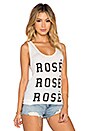 view 2 of 3 Rose Rose Rose Tank in White