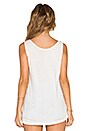view 3 of 3 Rose Rose Rose Tank in White