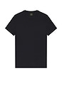 view 2 of 3 Microfiber 2 Pack Crewneck Undershirt in Black & White